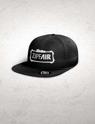 ZipfAir Snapback Cap black